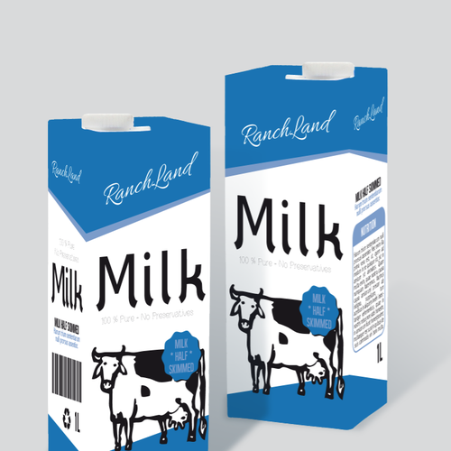Create the Package for a New Major Milk Brand in China Design by CMJNdesign