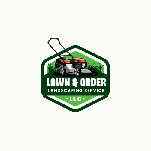 Design a creative badge logo for a landscaping company called Lawn & Order Landscaping Services, LLC Design by Sabiqnoor