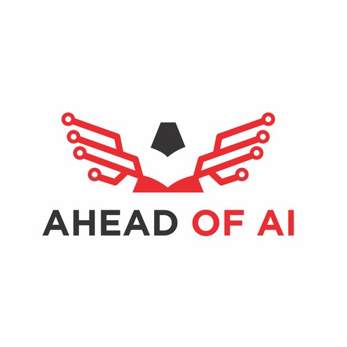 A modern newsletter logo related to artificial intelligence Design by Rekker