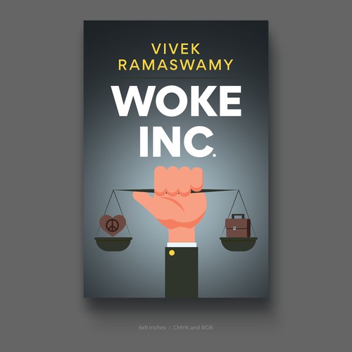 Woke Inc. Book Cover Design by P I X 3 L