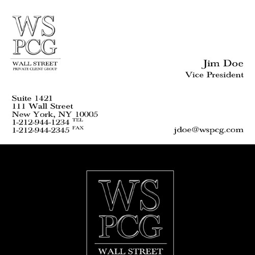 Wall Street Private Client Group LOGO Réalisé par sejok