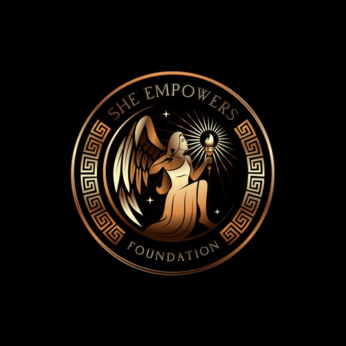 SHEempowers - luxurious design of a woman preferrably in some kind of a circle to appeal to women professionals Design by eMbo