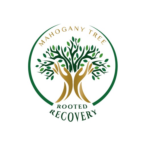 Mahogany Tree, Rooted Recovery.  Grow into new life! Design by TaSereda