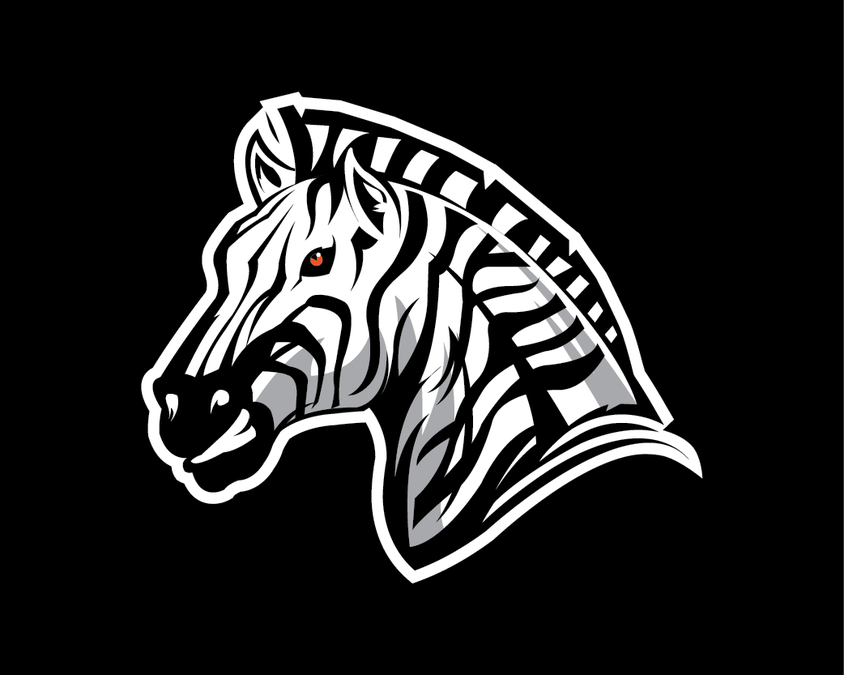 NFLstyle Zebra head Logo design contest