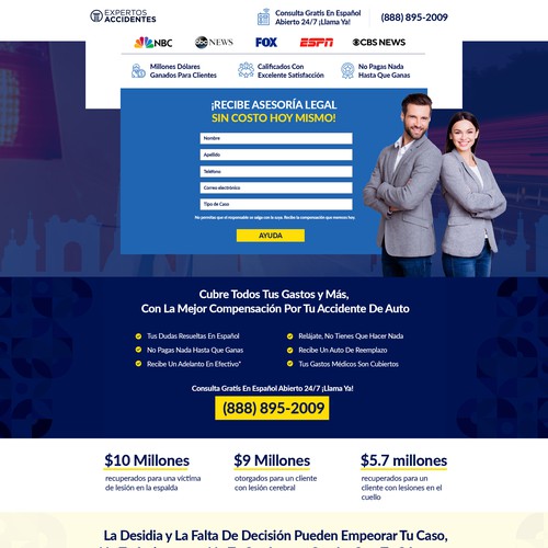 Landing page design contest entry by Bigonedesigns