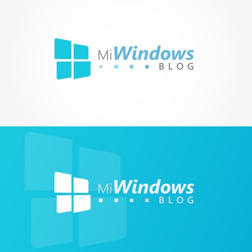 Looking for the first logo for Mi Windows Blog Design by ElFenix