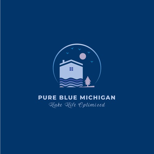 Pure Blue Michigan Design by designerbd360