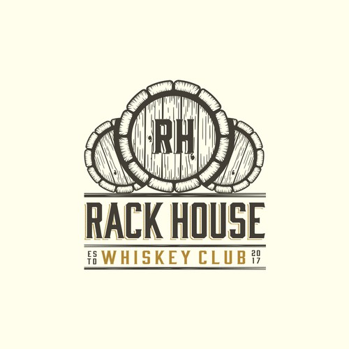 Novel Whiskey of the Month Club Logo Design to be seen on Discovery Channel in 2018. Design by EXPOinf