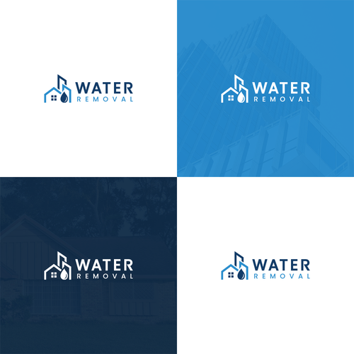 Logo Design For Water Damage Company Diseño de A r s l a n