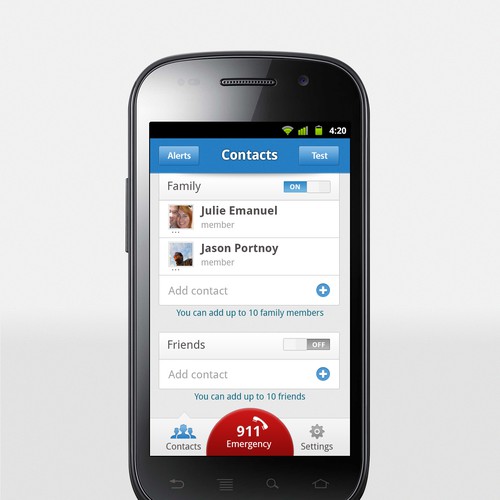 Emergency Response App looking for a great Android Design!!! Réalisé par Efrud