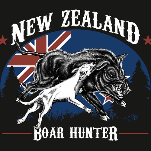 BOAR HUNTING T-SHIRT WANTED  デザイン by -RZA-