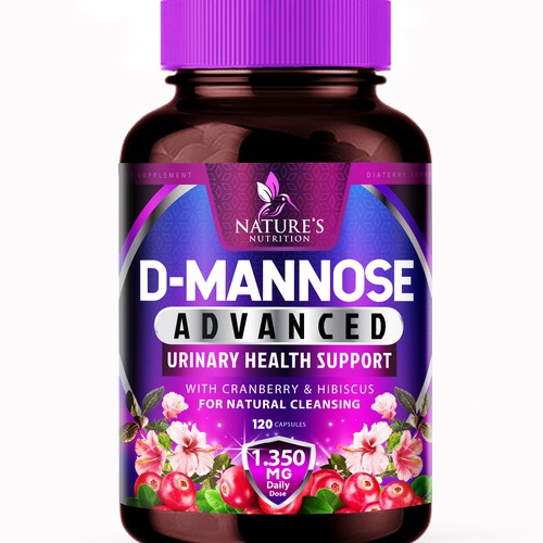 Colorful D-Mannose Design Needed for Nature's Nutrition Design von agooshe