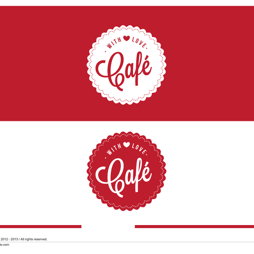 Logo for With Love Café Design by SAOStudio