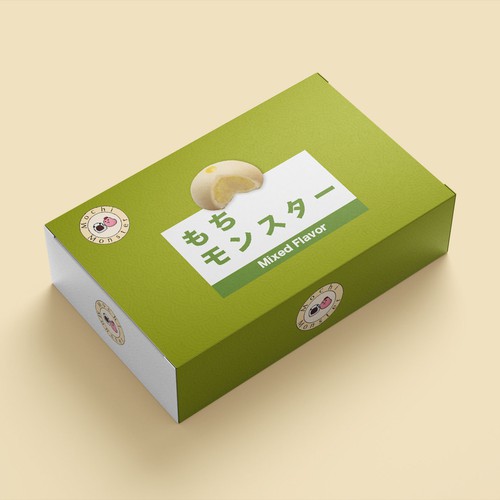 Create a packaging-design for mochi monster, concurso Embalagem de produto