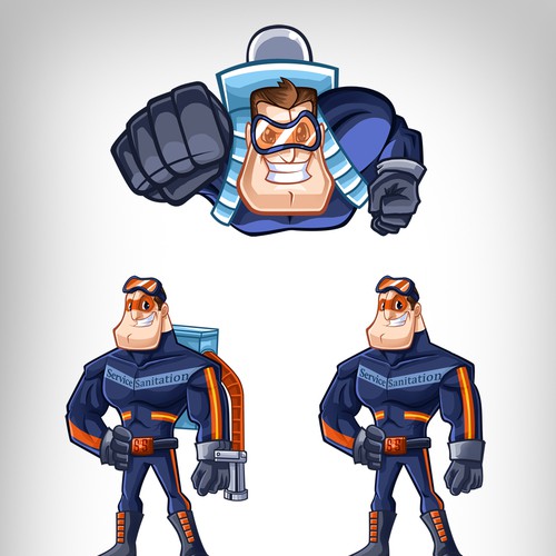 Superhero Porta Potty Company Seeks New Mascot!! Design by Frankie_Cadillac