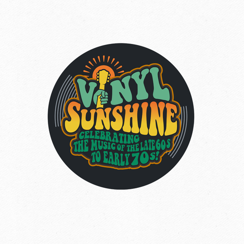 Vinyl Sunshine needs an uplifting retro, 60s/70s BAND logo Design by LALURAY®