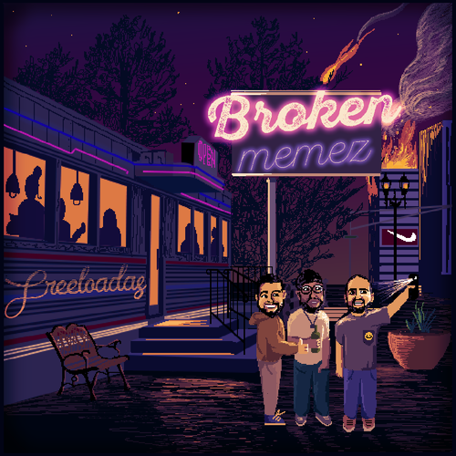 The Decay of America Except it's Hilarious and Aesthetic. (Broken Memes Album Cover) Design réalisé par Lee Chatte