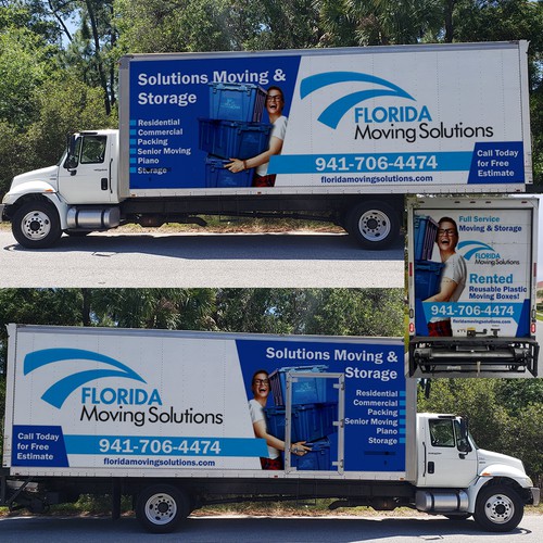 Moving Company Box Truck Wrap Design by e^design