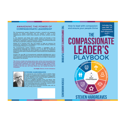 Compassionate Leadership Book Needs Practical Cover Design Design by romy