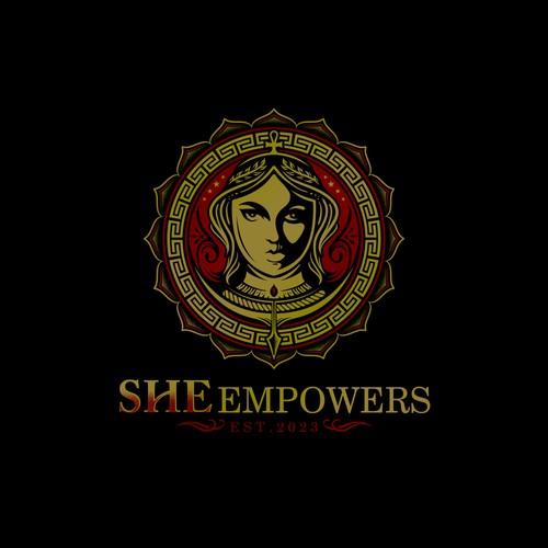 SHEempowers - luxurious design of a woman preferrably in some kind of a circle to appeal to women professionals Design by BlacKing