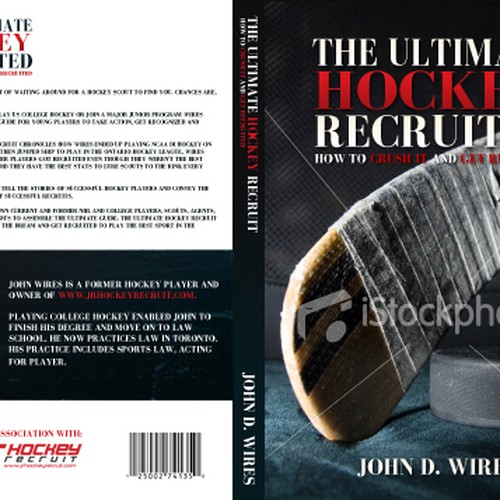 Book Cover for "The Ultimate Hockey Recruit" Diseño de Dany Nguyen