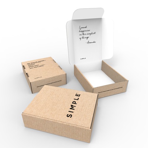 SIMPLE shipping box Design by znakovanj