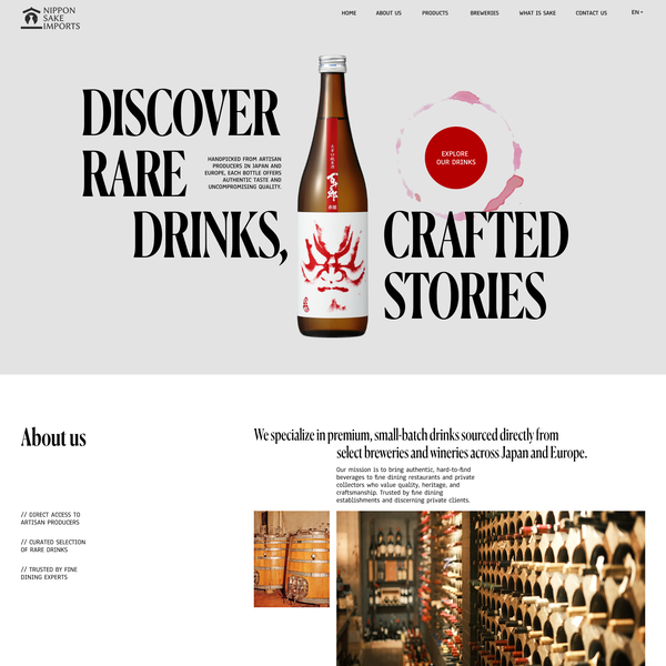 Drinks Website Complete Revamp