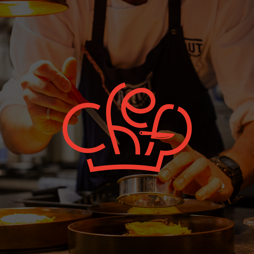 "CHEF": Food & Cooking Social Media Logo Design by O N I X