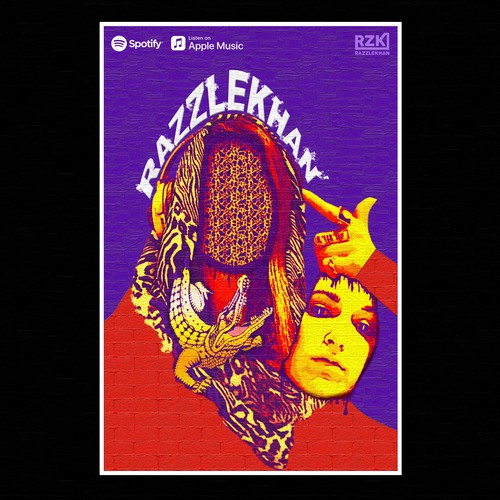 Design a weird, creative poster for a female rapper Design by VisioN3RD