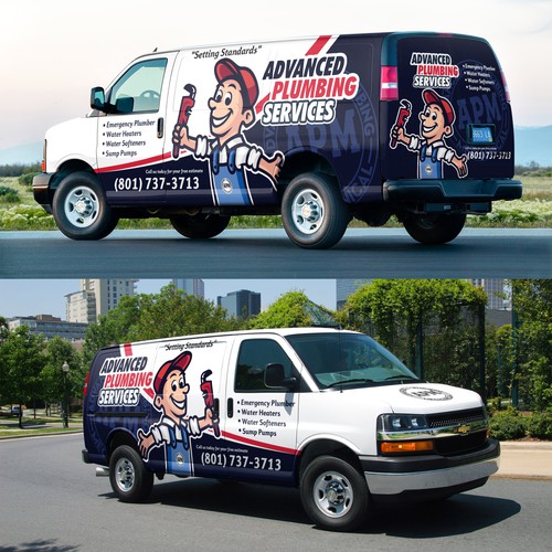 Looking for an eye catching Plumber van wrap Design by Nadun Prabodana