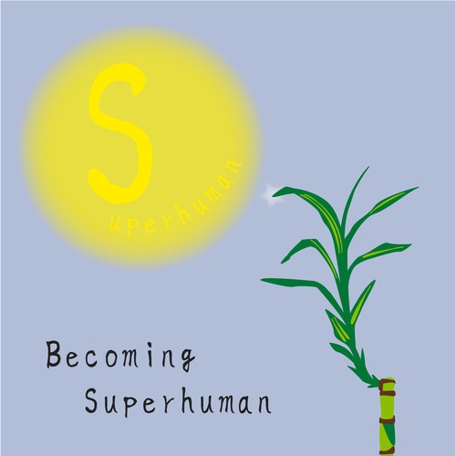 "Becoming Superhuman" Book Cover Diseño de Shiki