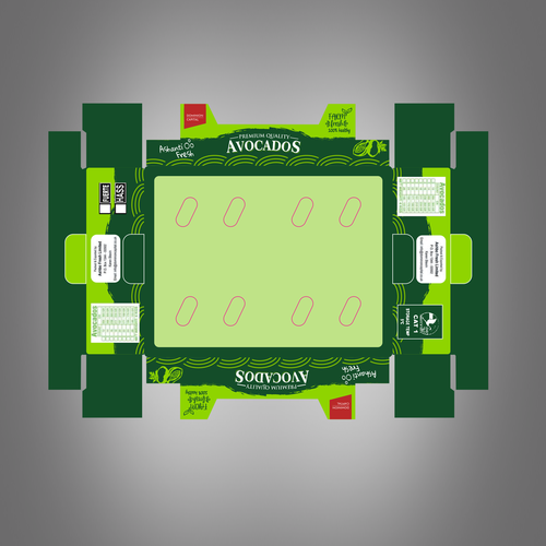 Avocado export box design Design by bn82design
