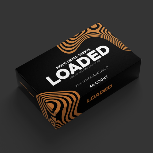 Men's Dryer Sheet Box Design Contest Design by AnriDesign