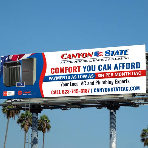 Design An Eye-Catching Billboard For An HVAC Company Design by Deep@rt