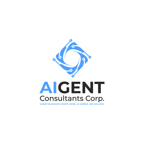 AI Agent Company: Appealing to small to medium sized businesses. Design by SimpleSmple™