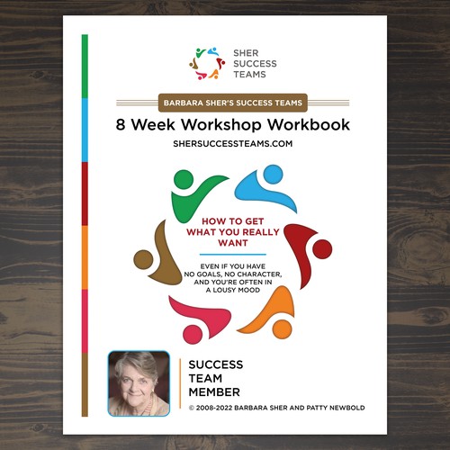 Workbook front cover for adults with big dreams - make me smile Design by Unboxing Studio