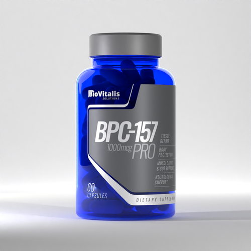 biovitalis solutions bpc 157 Medical & sport supplement label design | Product label contest