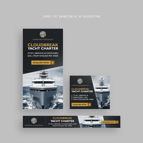 Google Ads Banners For Luxury Yachting Company Banner Ad Contest 99designs