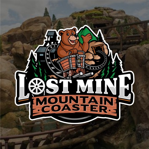 Designs | Roller Coaster Logo with Mining Theme and Bears | Logo design ...