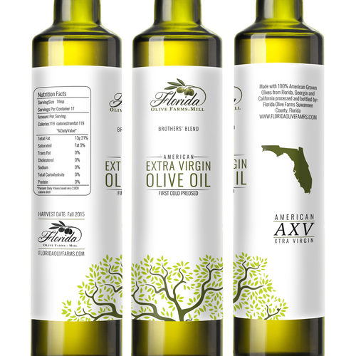 Olive Oil Bottle Label Réalisé par Nanoz Abdi