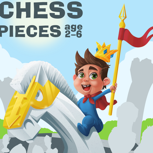 Creative Chess book cover for 2 - 6 years old kids Design by Konstantin Kostenko