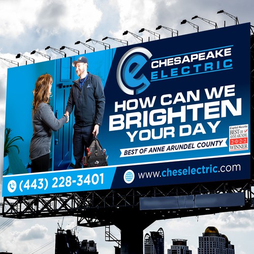 Chesapeake Electric Billboard Design by icon89GraPhicDeSign