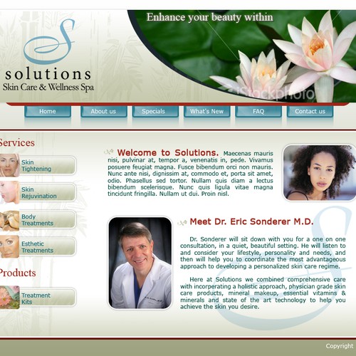 Design di Website for Skin Care Company $225 di Cinnam1n