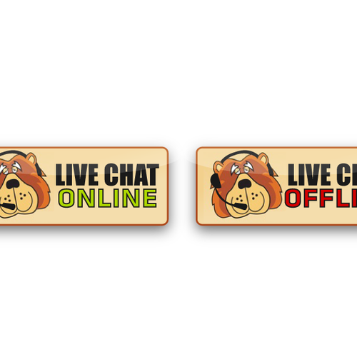Design a "Live Chat" Button Diseño de surmise