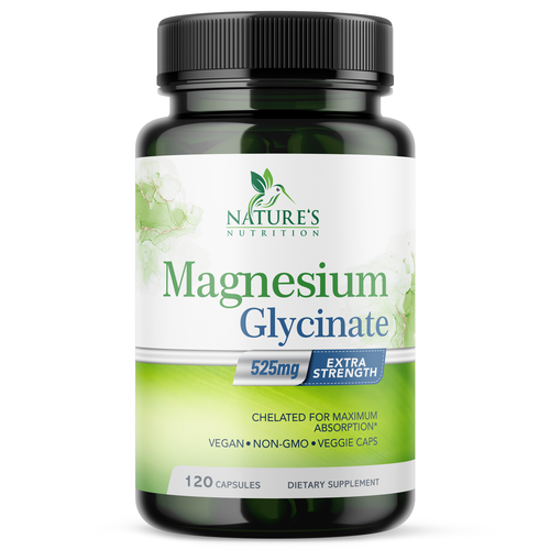 Natural Magnesium Glycinate Design needed for Nature's Nutrition Design by Encephalon™