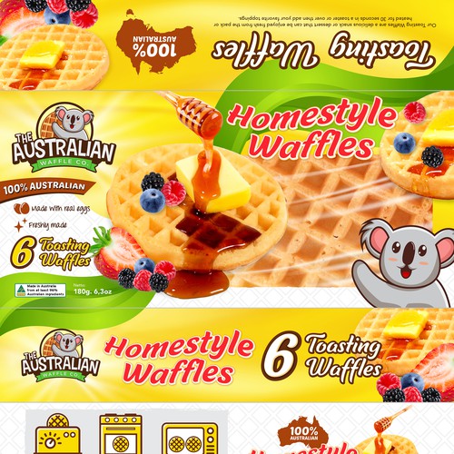 Waffle Packet Design Design by rizal hermansyah