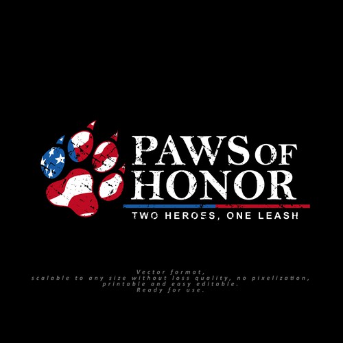 Paws ReBranding - Military and Law Enforcement K9 Non-Profit Design by NEXNEX