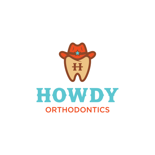 ISO fun, youthful, western themed logo for an orthodontic dental practice in the suburbs Design by DigitArte