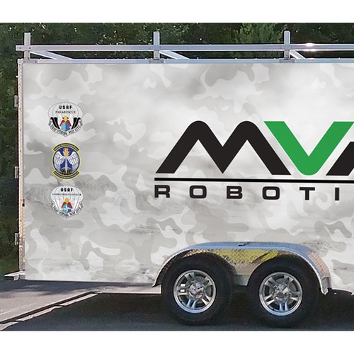 DESIGN A TRAILER WRAP FOR MILITARY ROBOTS - MVP ROBOTICS Design by RockPort ★ ★ ★ ★ ★