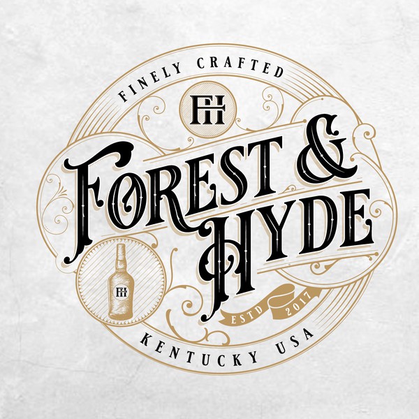 Vintage logo for Leather Goods Company